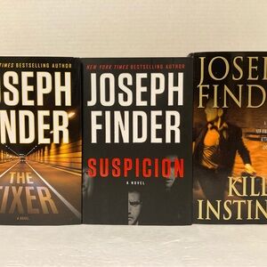 Joseph Finder Book Lot Of 3 Hardcover DJ  Suspicion The Fixer Killer Instinct